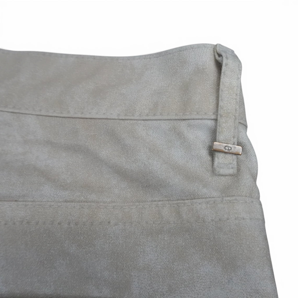Dior AW03 “Luster” waxed white denim