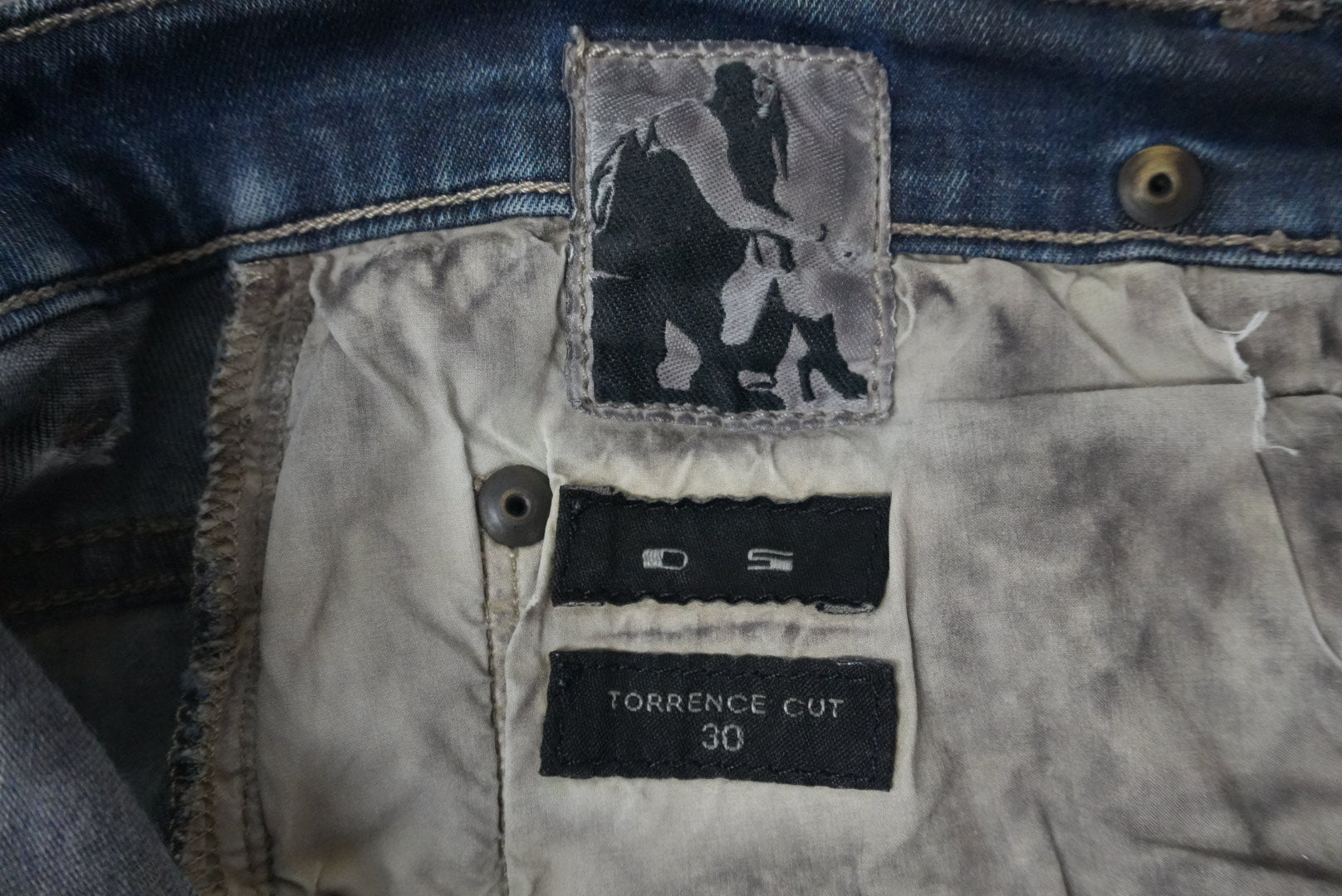 Rick Owens SS16 Cyclops torrence dark dust denim