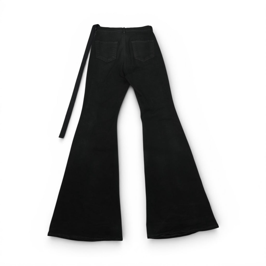 Rick Owens AW24 Porterville waxed bolan bootcut denim