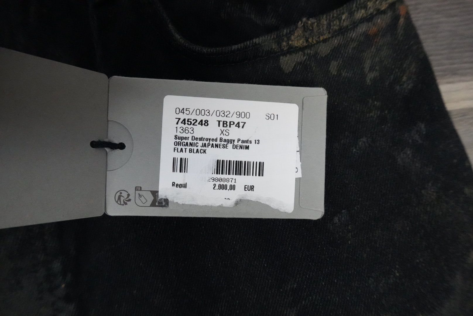 Balenciaga SS23 Mud Show super destroyed denim