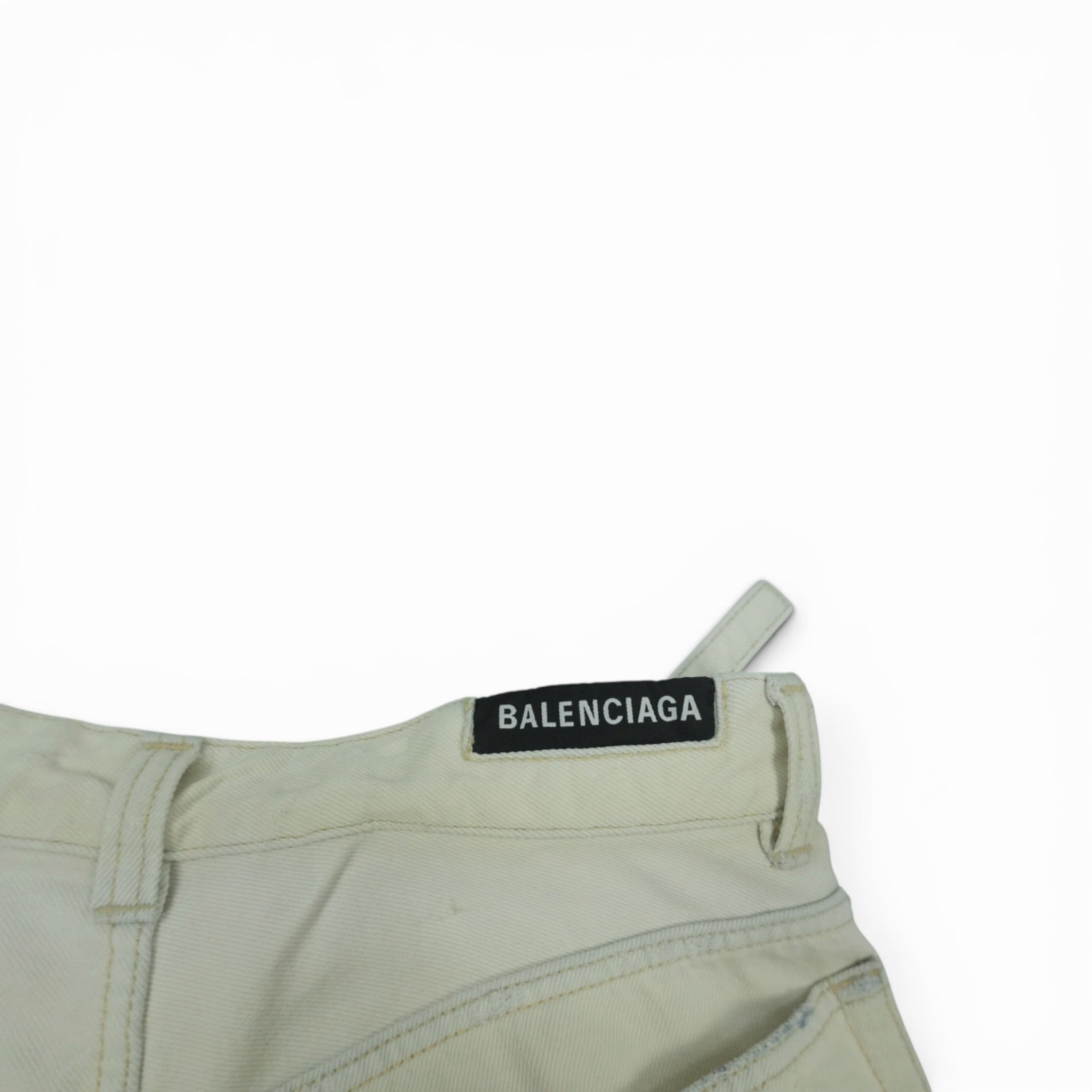Balenciaga AW21 distressed white cargo