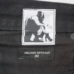 Rick Owens SS25 Hollywood dblknee geth cut denim