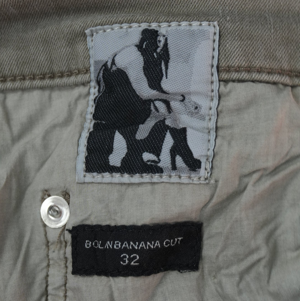 Rick Owens SS24 Lido waxed bolan banana cut denim