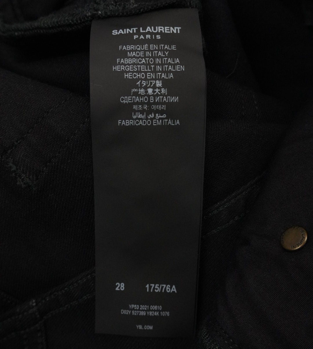 Saint Laurent 2021 waxed denim