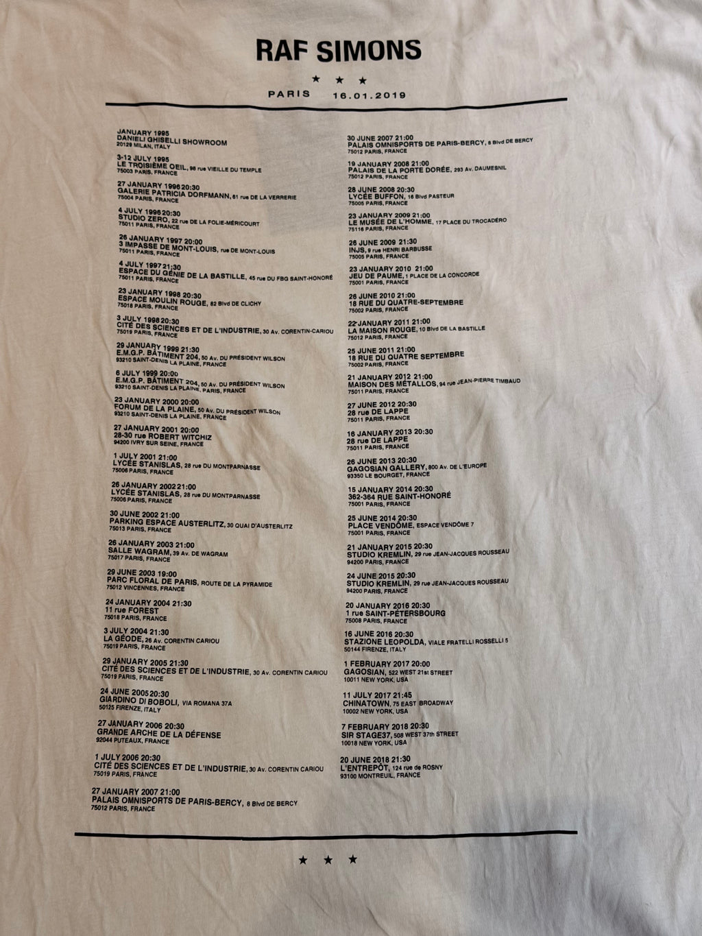 Raf Simons Diptych T-Shirt