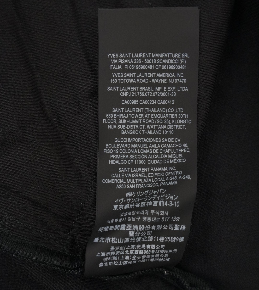 Saint Laurent 2021 waxed denim