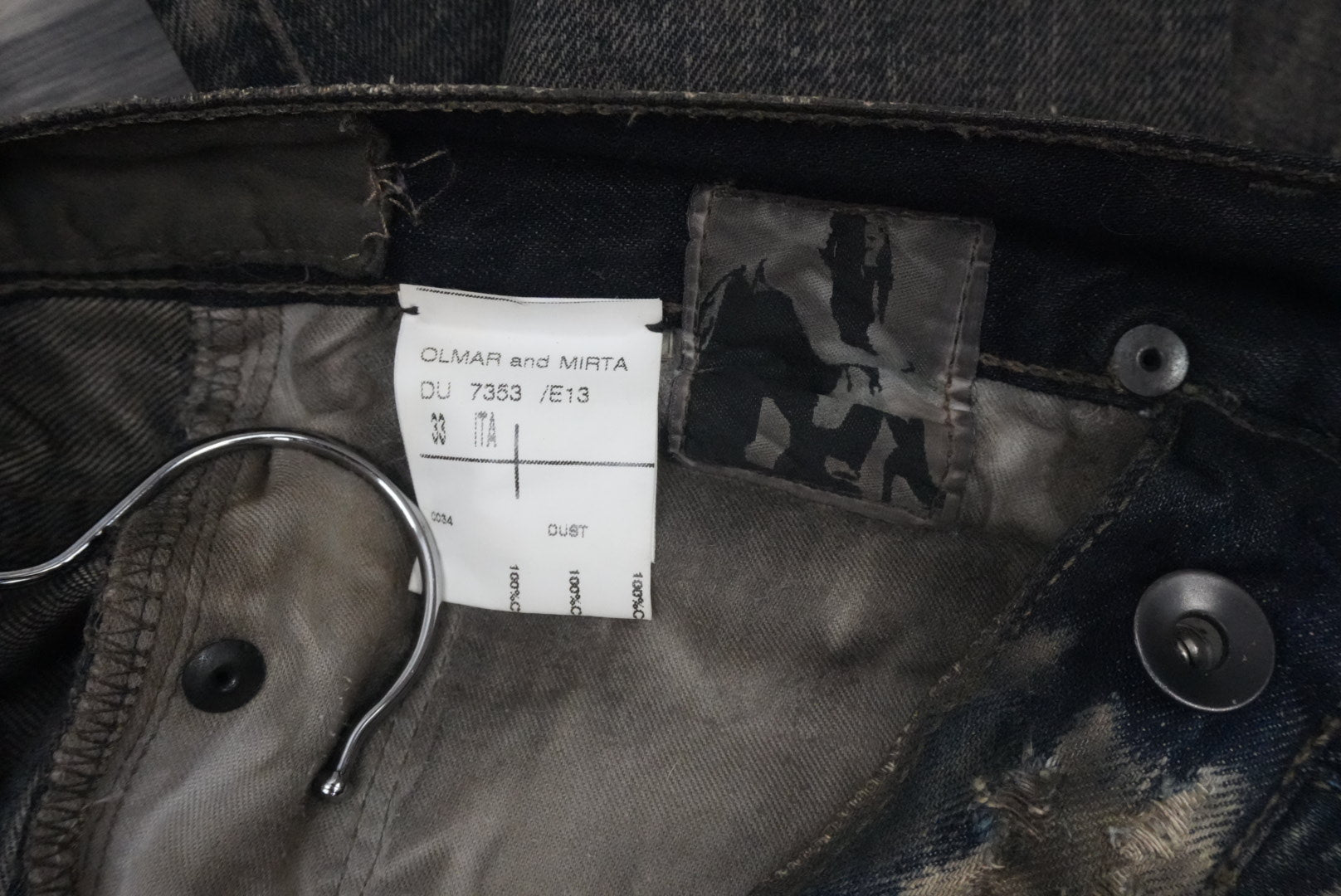 Rick Owens FW07 “Exploder” dust denim