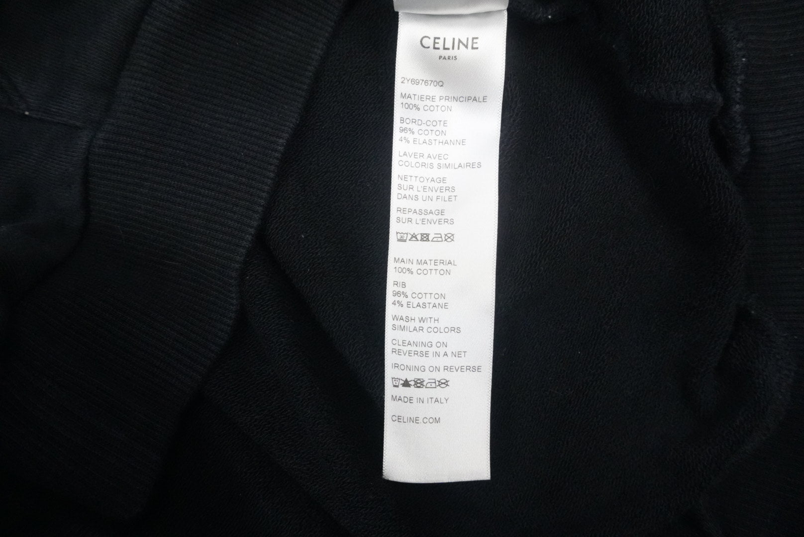 Celine SS22 Cosmic Cruiser safety pins hoodie