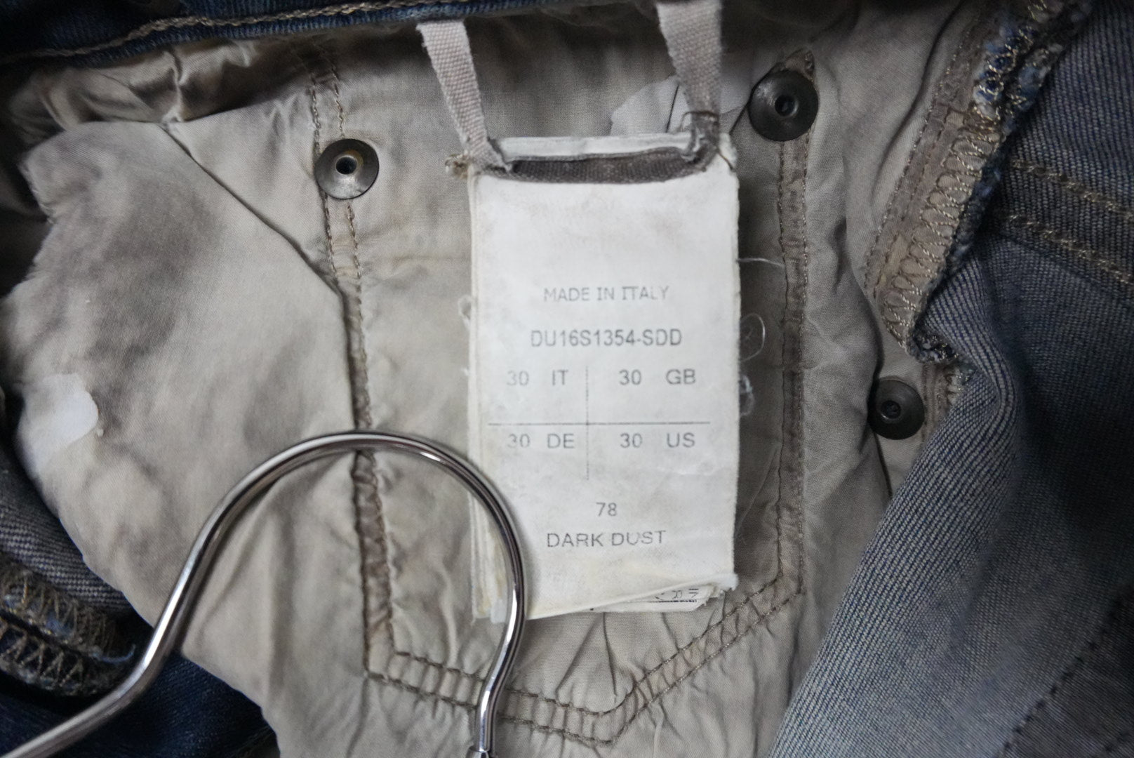 Rick Owens SS16 Cyclops torrence dark dust denim