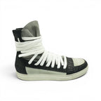 Kris Van Assche crocodile multilace sneakers