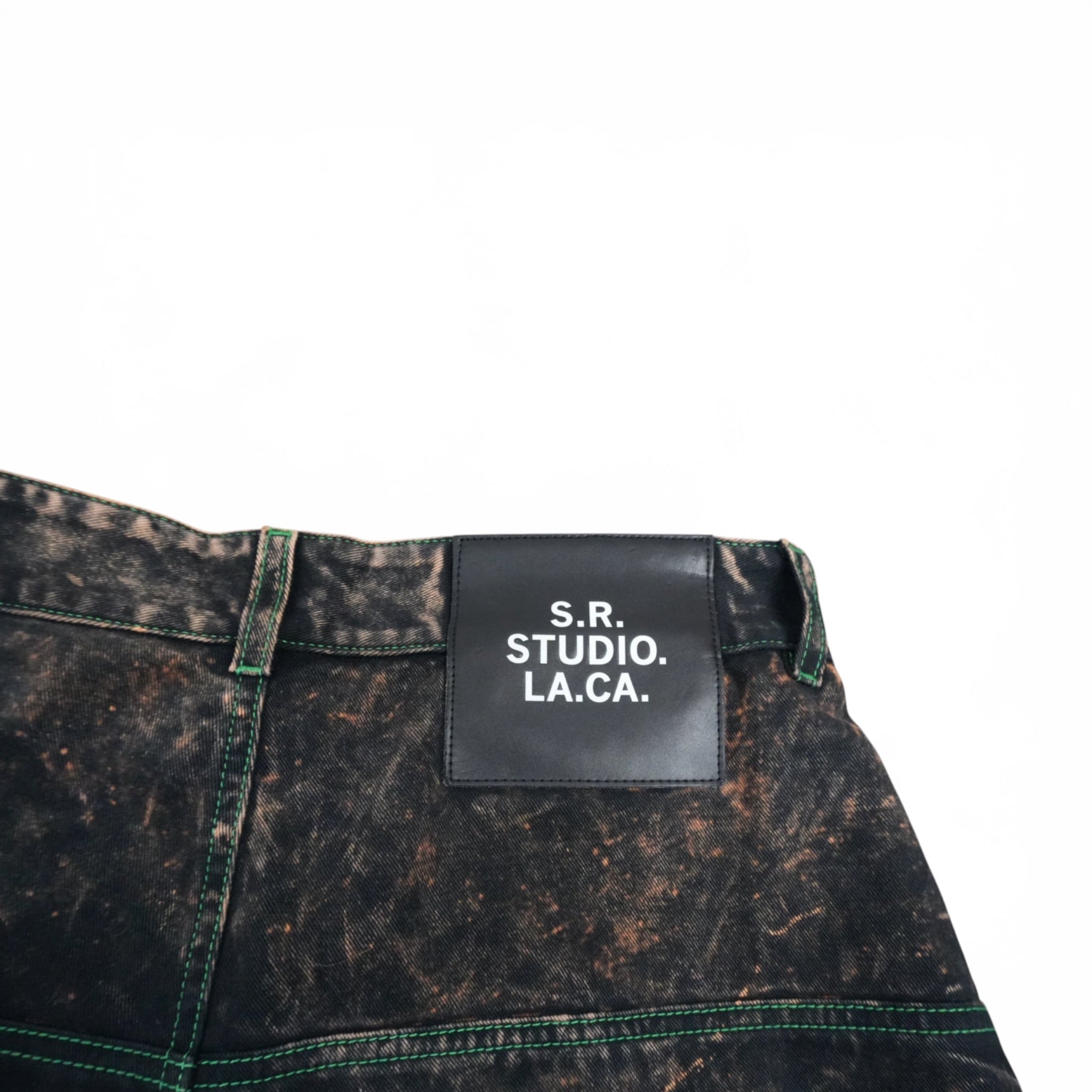 Sterling Ruby wide raver denim