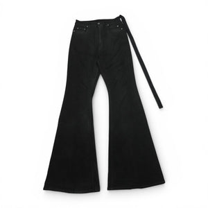 Rick Owens AW24 Porterville waxed bolan bootcut denim