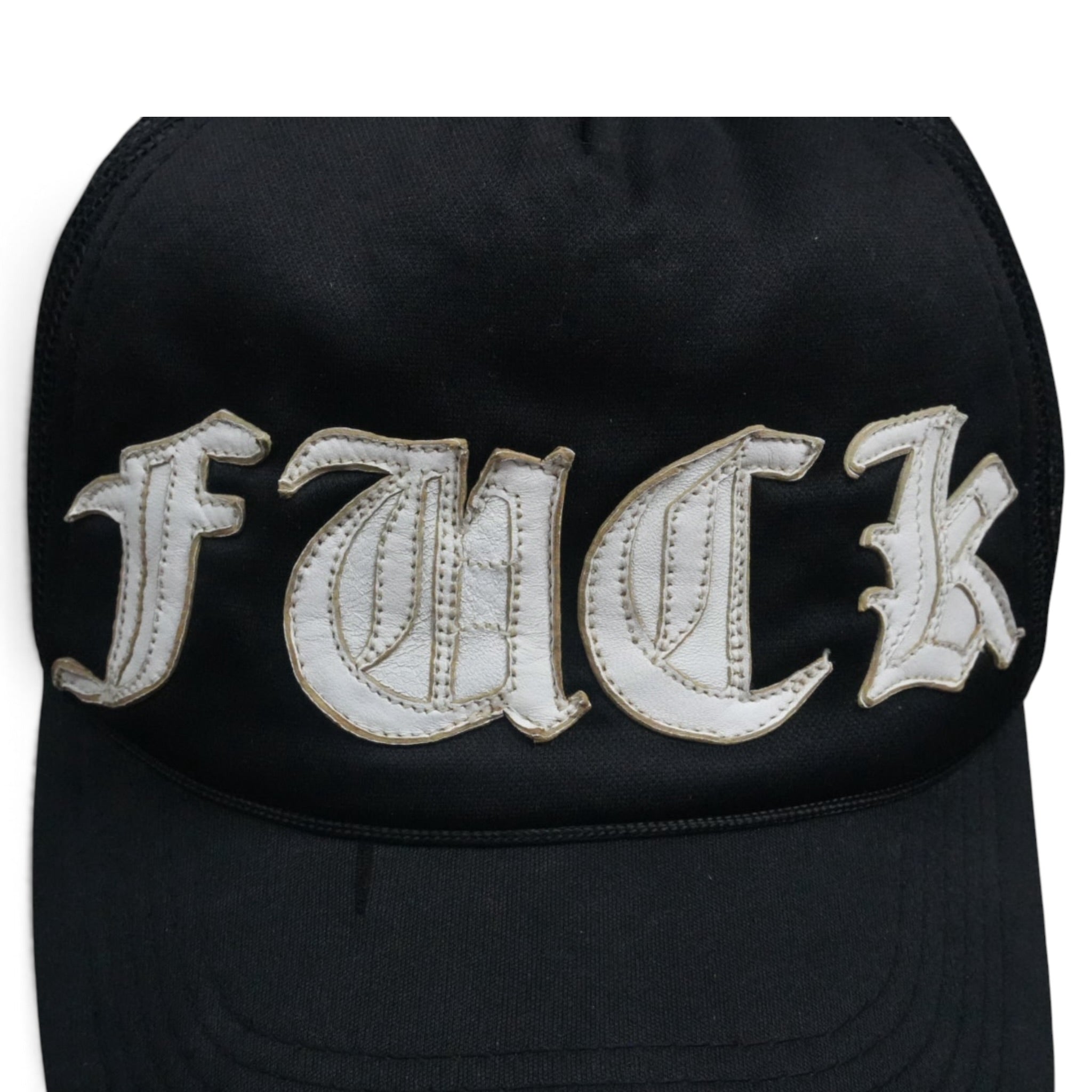 Chrome Hearts 90s Fuck leather patch hat