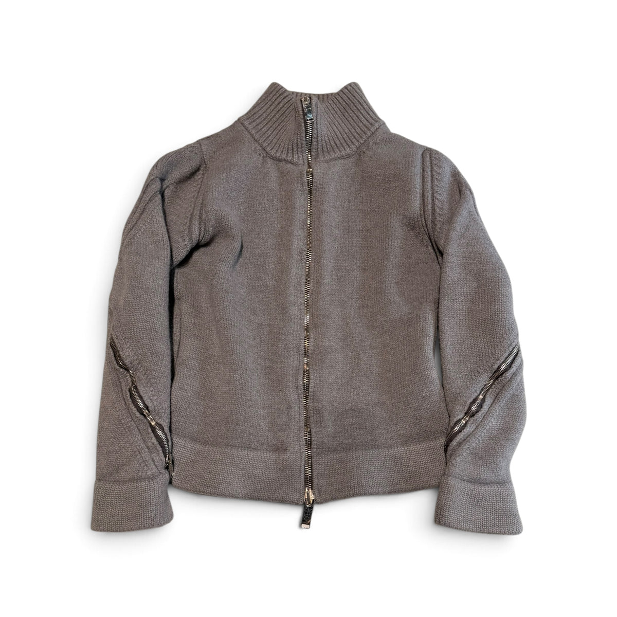 Dior AW03 Luster Wool Biker Heavy Sweater/Jacket