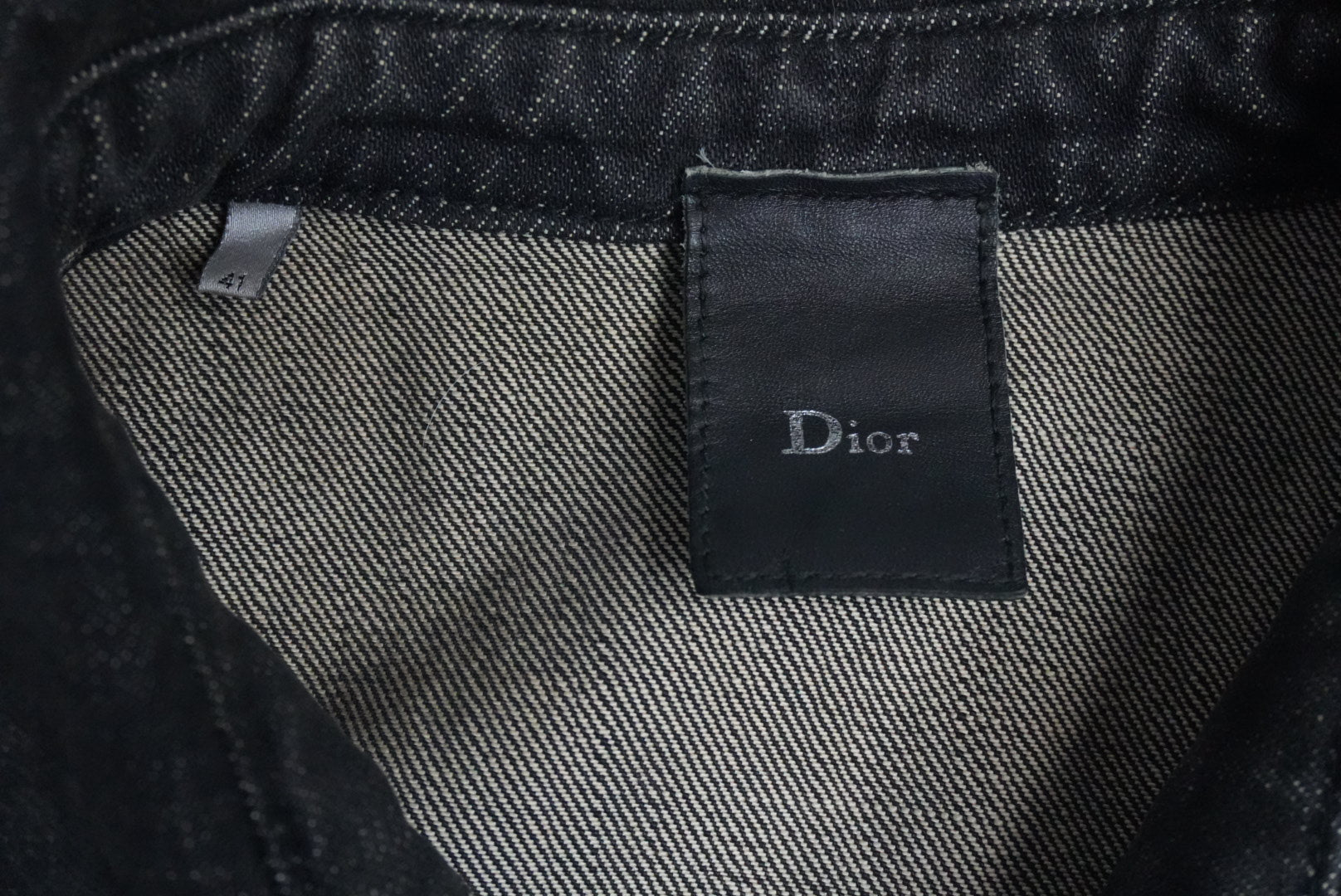 Dior SS03 Follow Me faded whiskered denim jacket