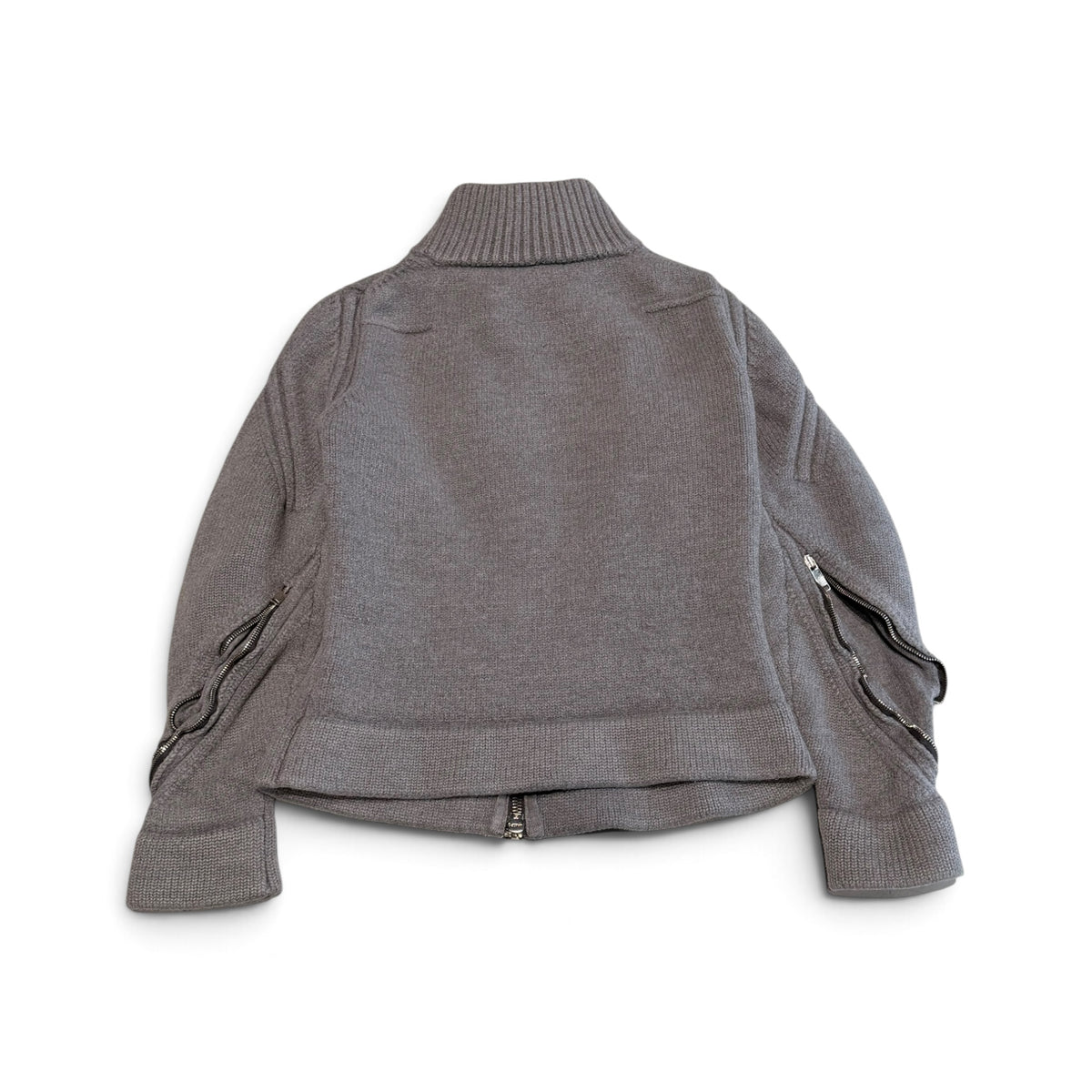 Dior AW03 Luster Wool Biker Heavy Sweater/Jacket