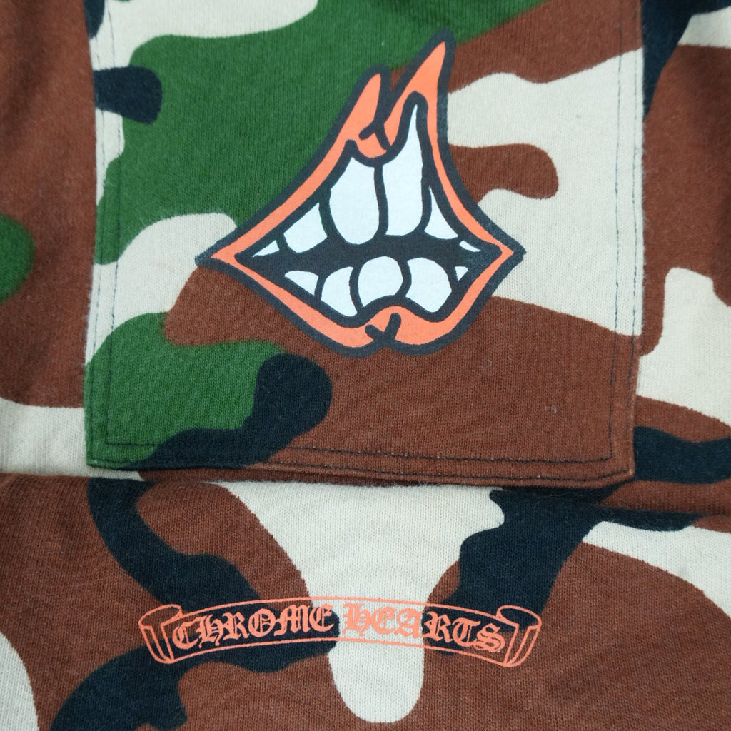 Chrome Hearts caution camo flared  sweatpants