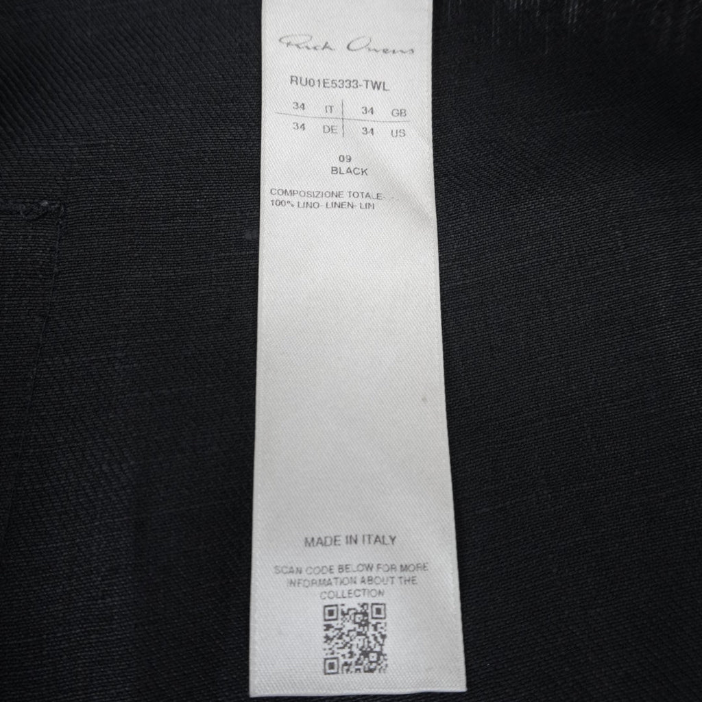 Rick Owens SS25 Hollywood waxed linen pants