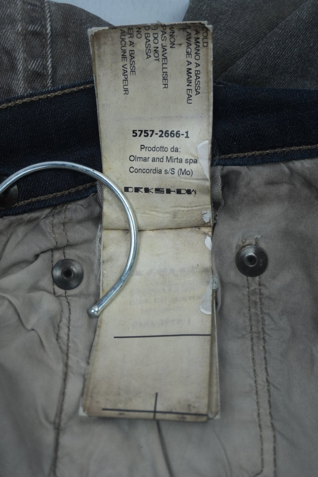 Rick Owens AW15 Sphinx dark dust berlin cut denim