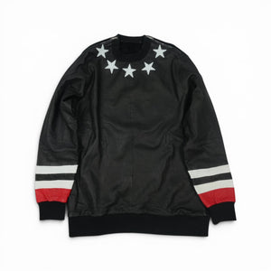 Givenchy SS15 stars leather sweatshirt
