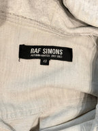 Raf Simons AW02 Virginia Creeper Hooded Frayed Shirt