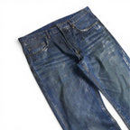 Dior AW07 waxed green “luster” denim