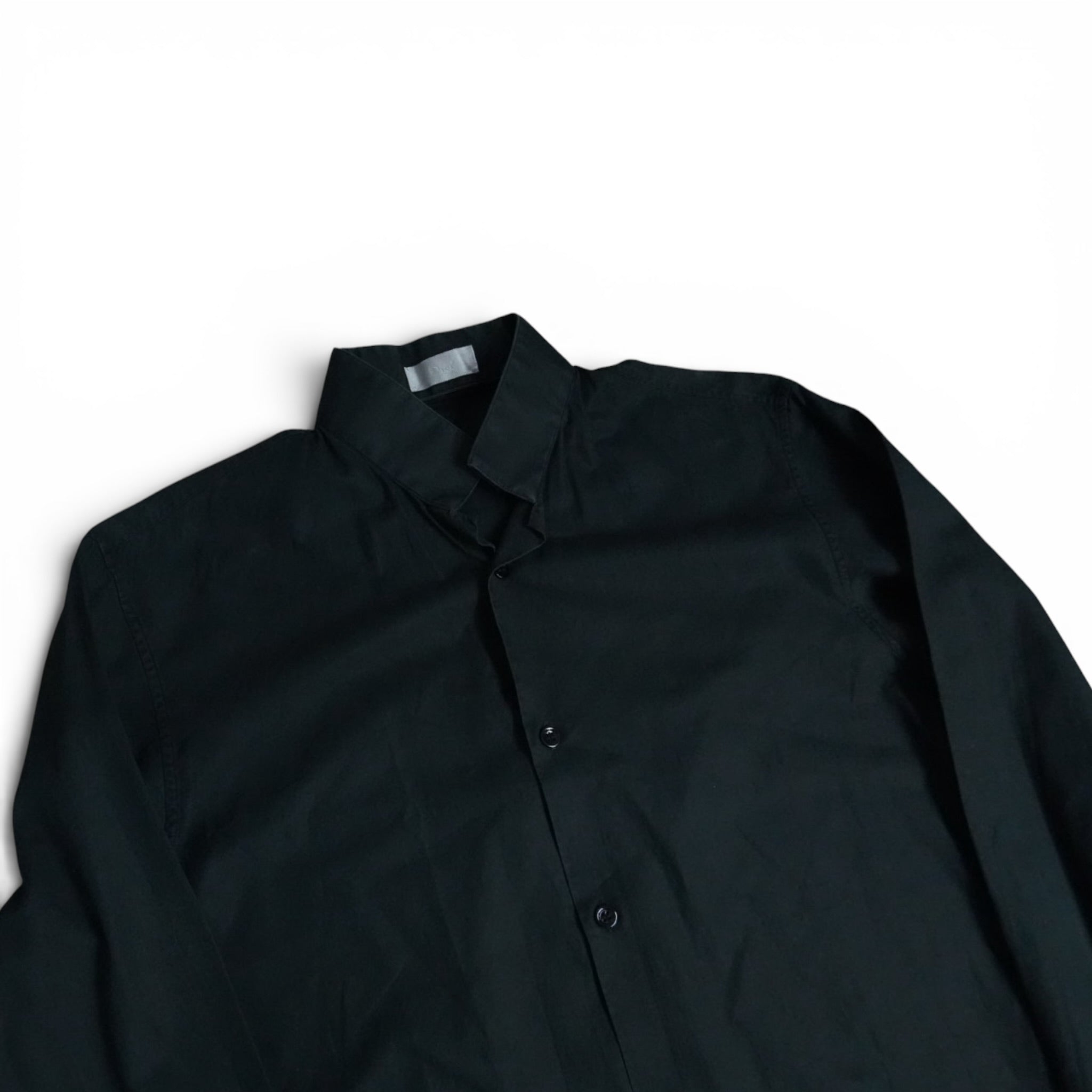 Dior AW06 high collar black shirt