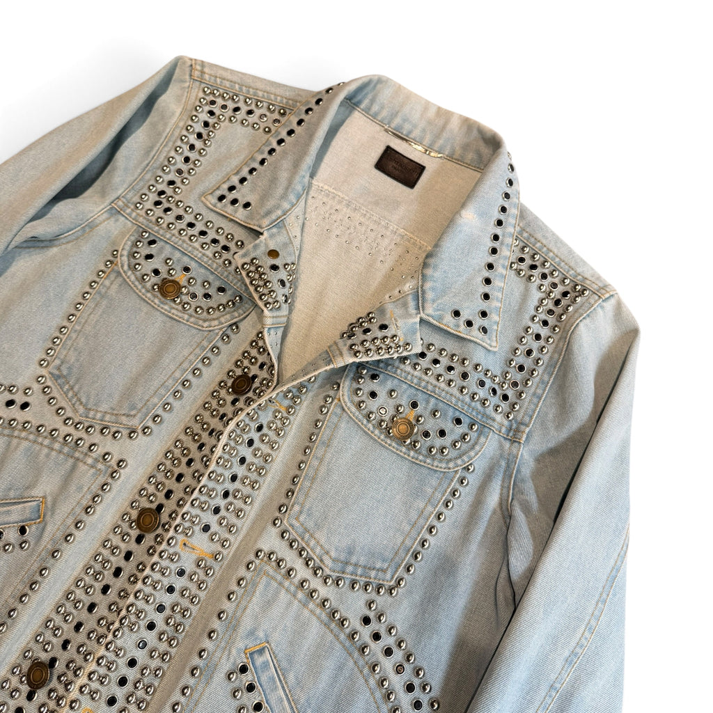 Saint Laurent 2014 Studded Denim Jacket By Hedi Slimane