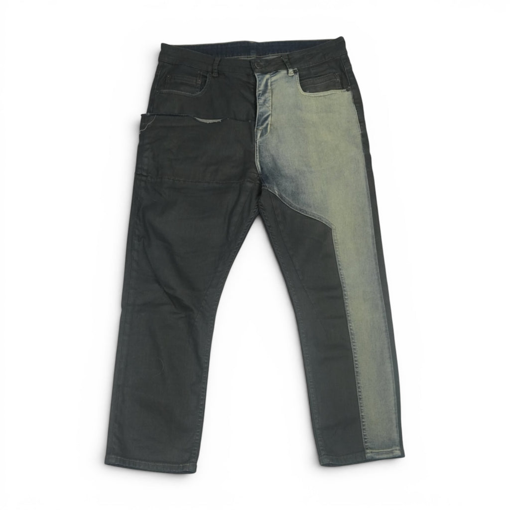 Rick Owens SS19 Babel sample waxed detroit denim