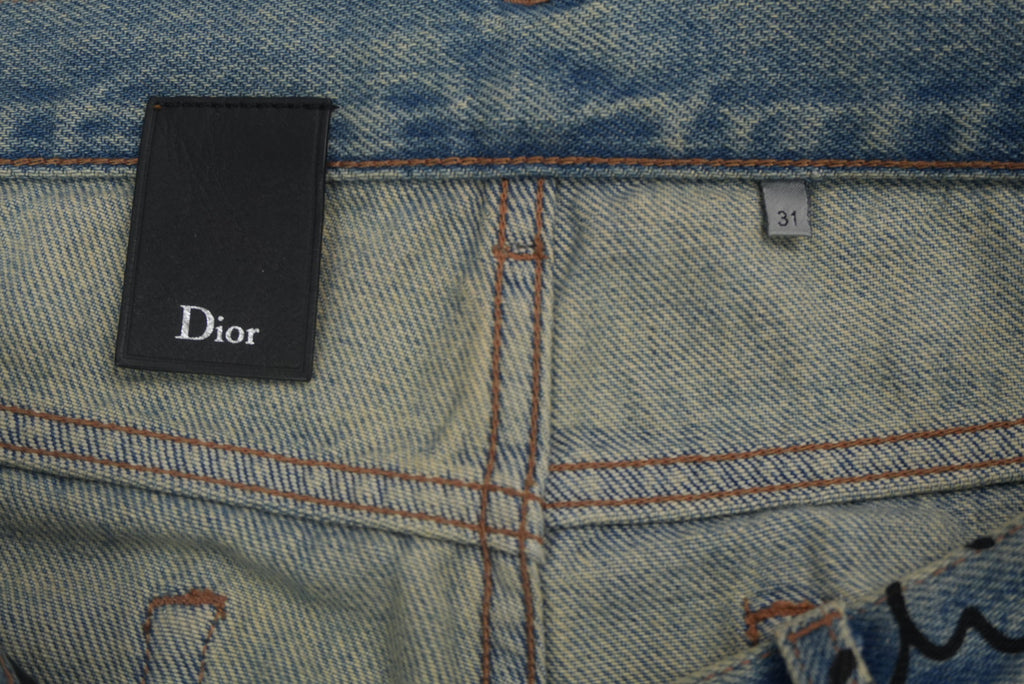 Dior SS15 script denim