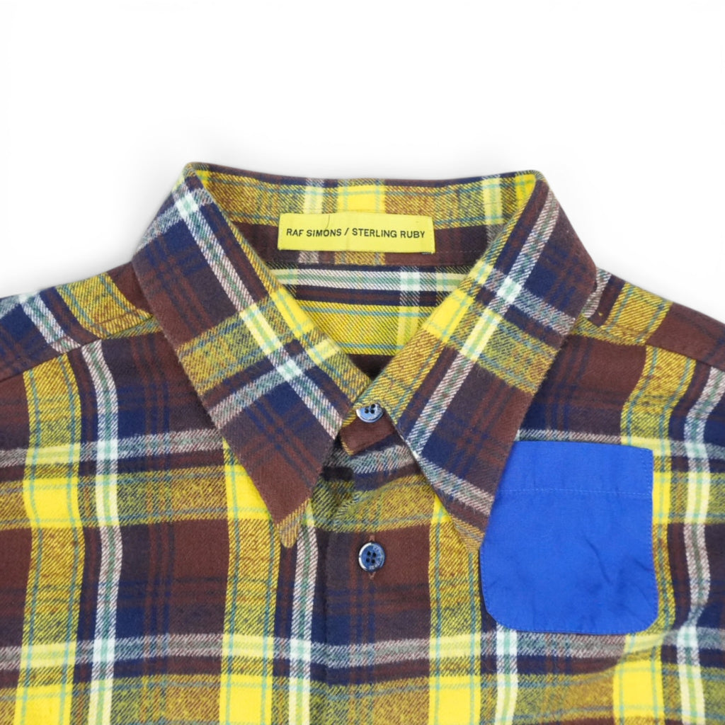 Raf Simons x Sterling Ruby FW14 plaid shirt