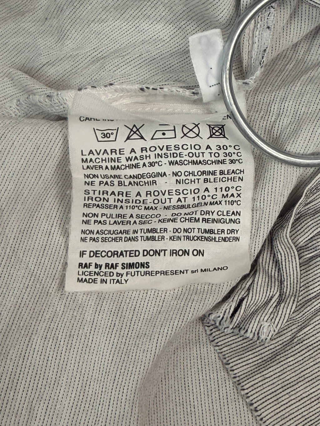 Raf By Raf Simons SS06 patches hooded shirt