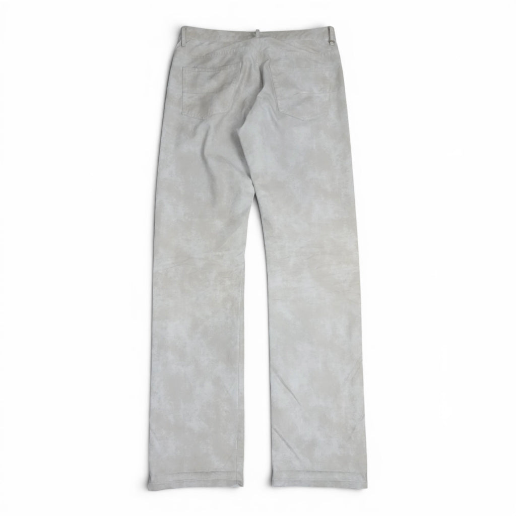 Dior AW03 “Luster” waxed white denim
