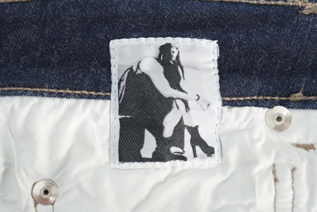 Rick Owens AW25 Concordians sample spiral bias bootcut denim