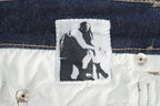 Rick Owens AW25 Concordians sample spiral bias bootcut denim