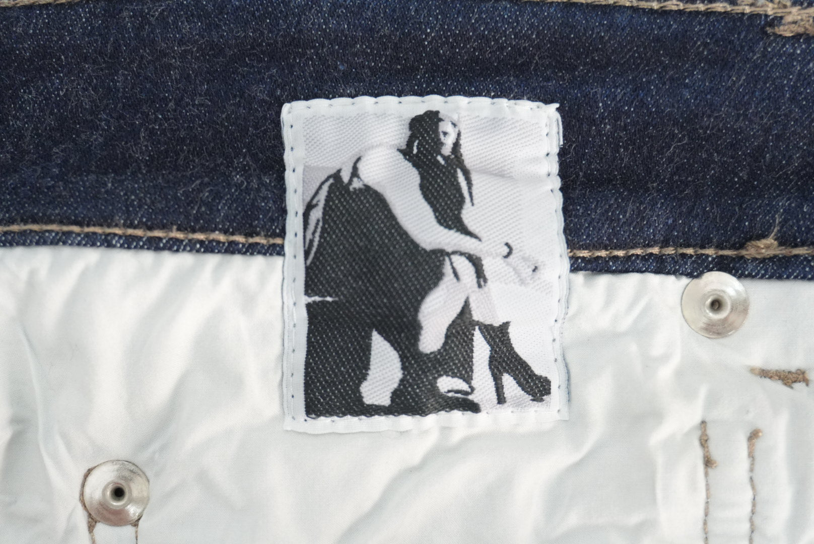 Rick Owens AW25 Concordians sample spiral bias bootcut denim