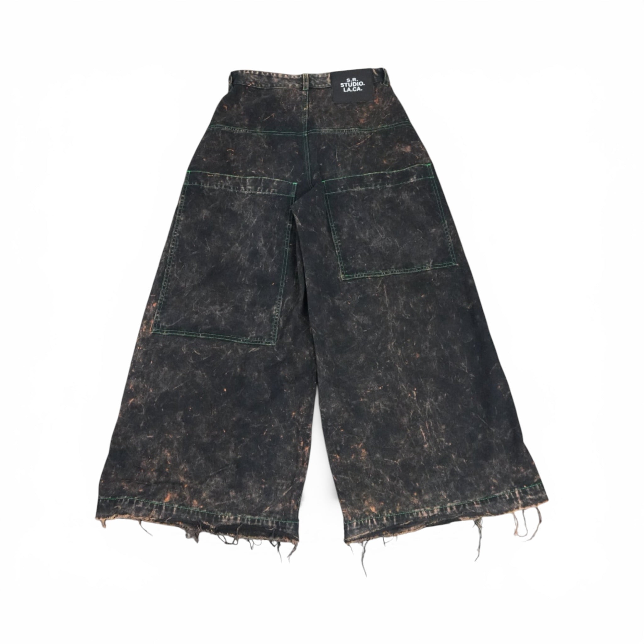 Sterling Ruby wide raver denim