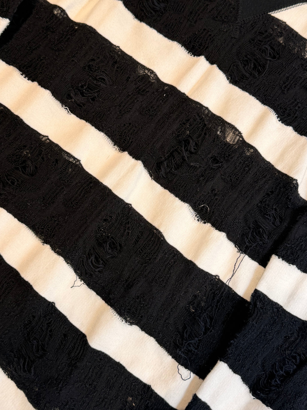 Junya Watanabe SS10 Grunge Striped Longsleeve