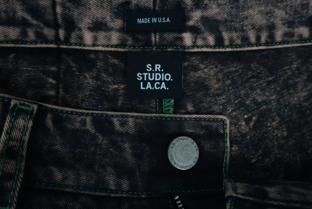 Sterling Ruby wide raver denim