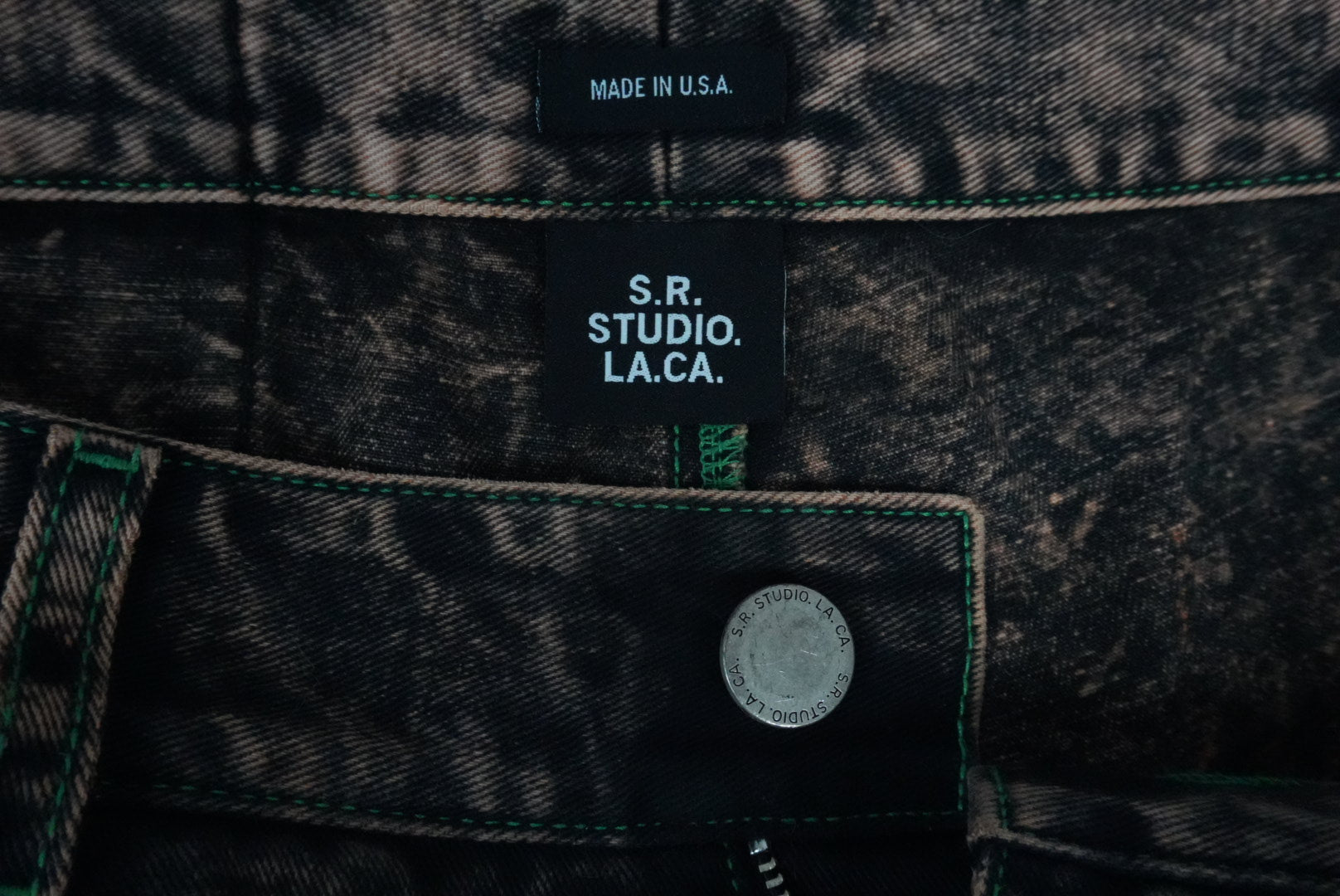 Sterling Ruby wide raver denim
