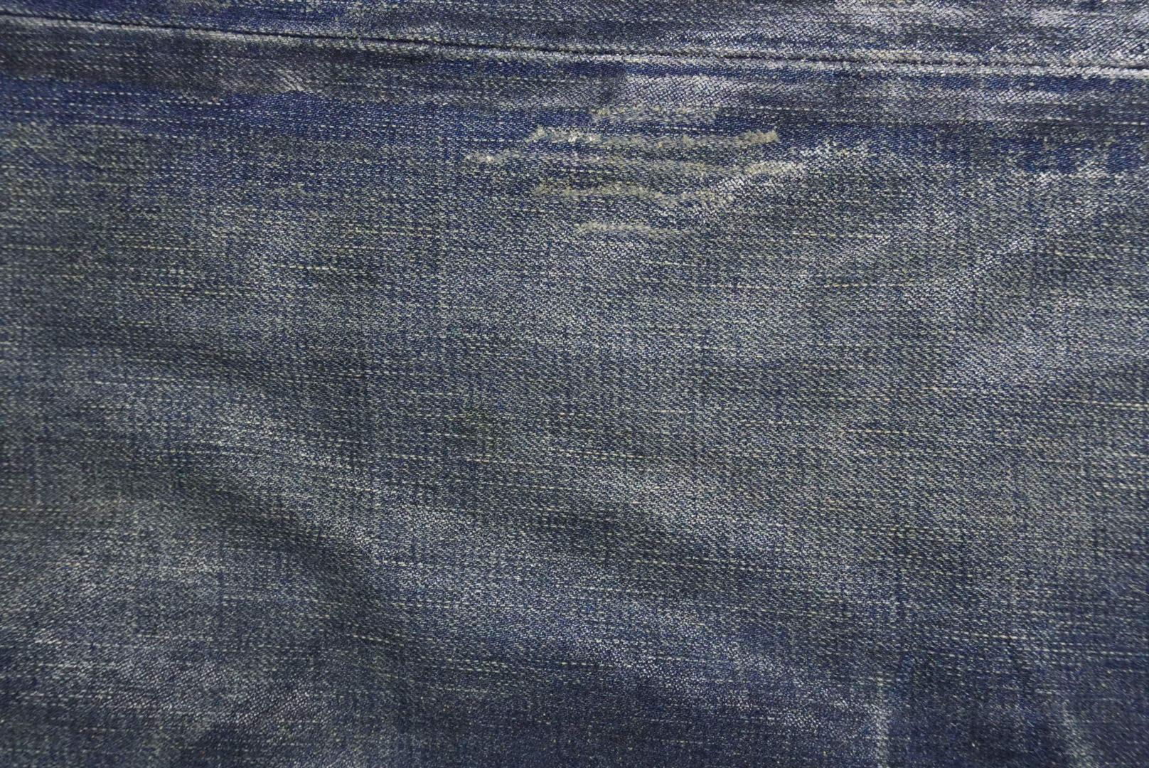 Dior AW07 waxed green “luster” denim