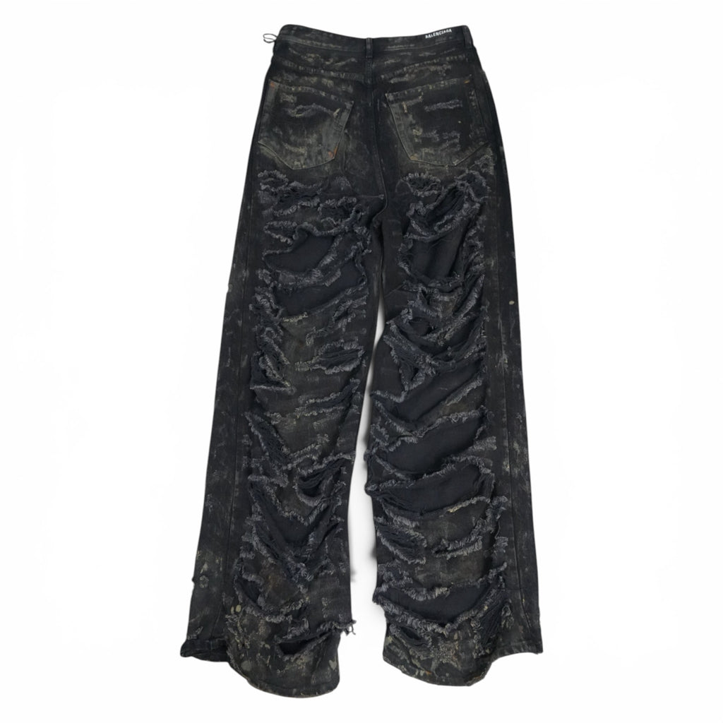 Balenciaga SS23 Mud Show super destroyed denim