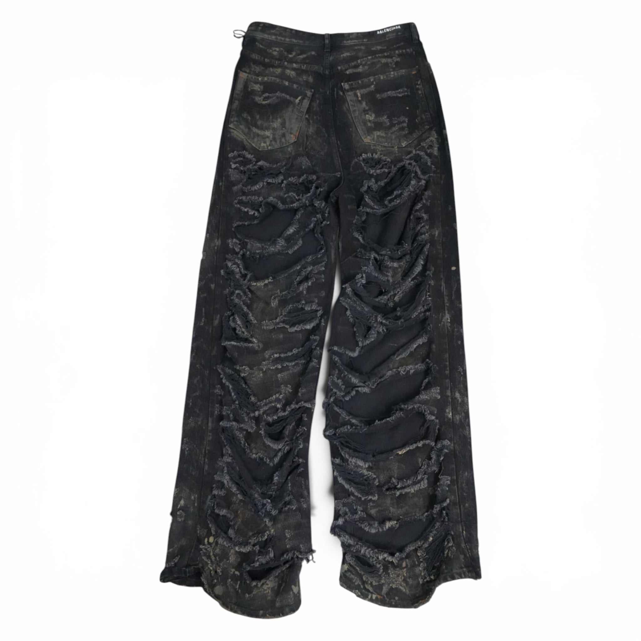Balenciaga SS23 Mud Show super destroyed denim