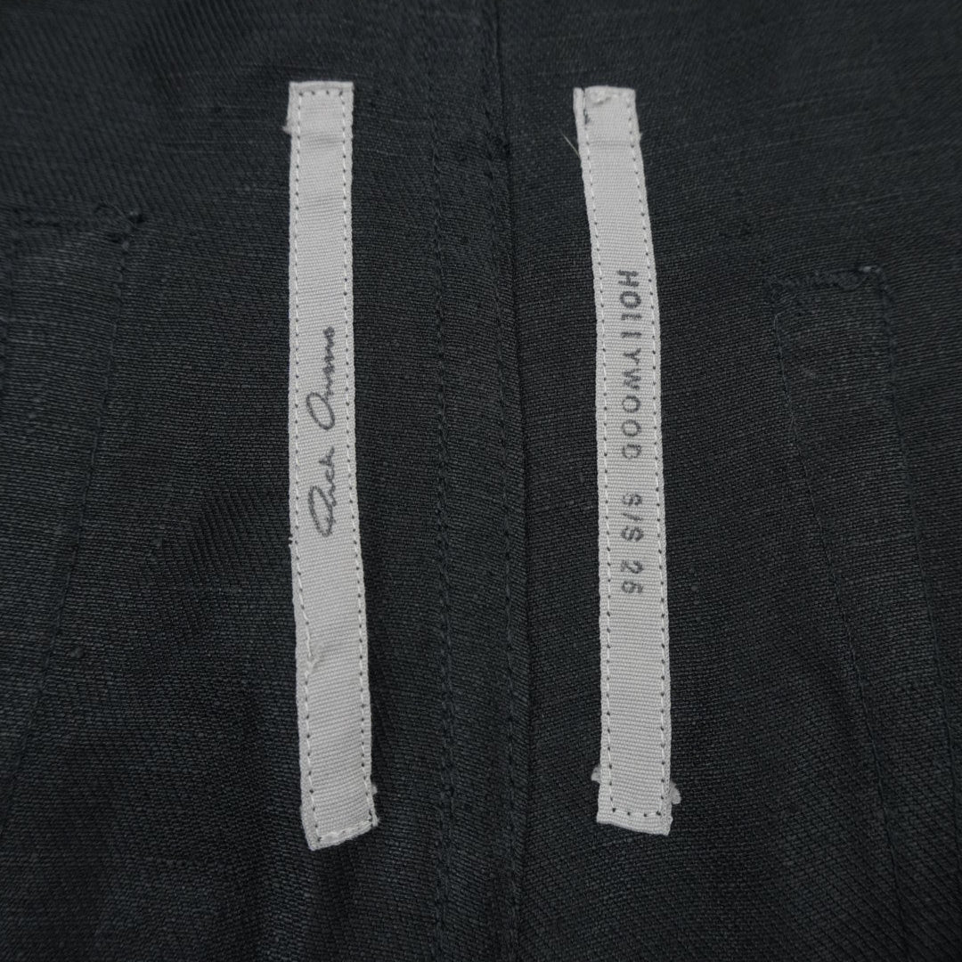 Rick Owens SS25 Hollywood waxed linen pants
