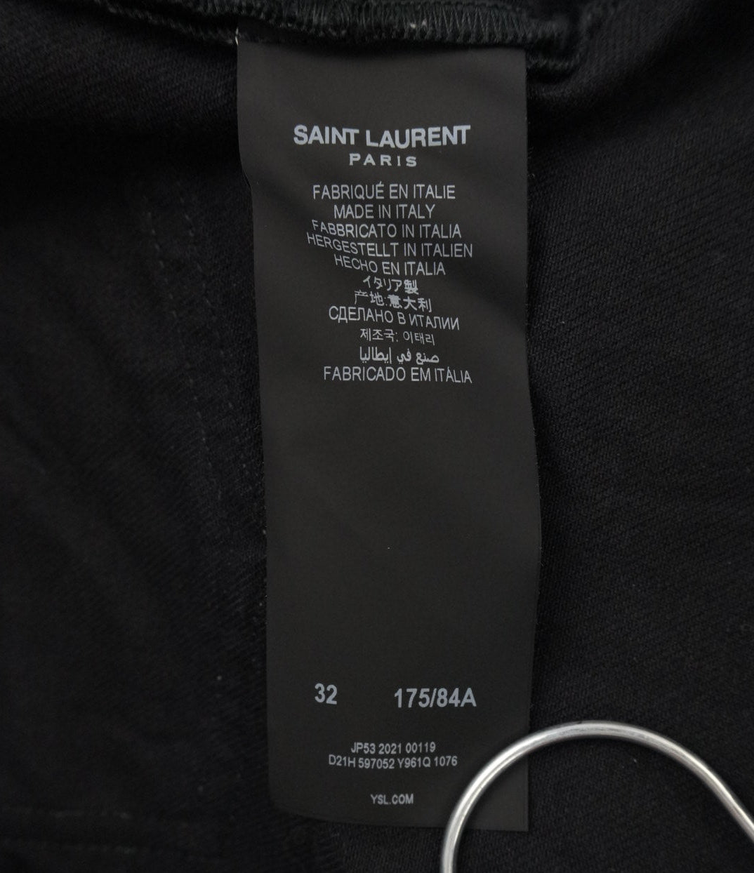 Saint Laurent 2021 waxed denim