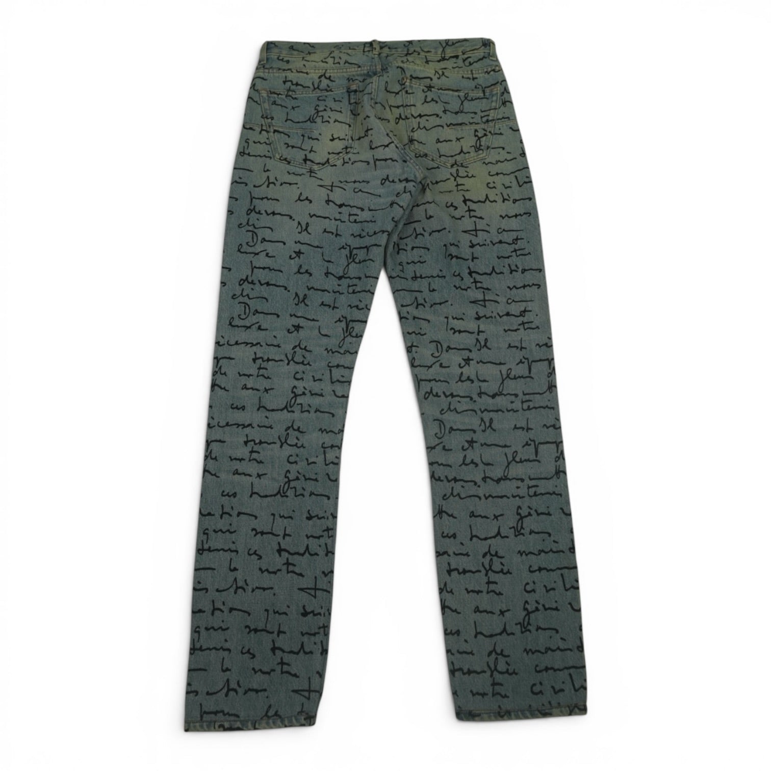 Dior SS15 script denim