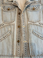 Saint Laurent 2014 Studded Denim Jacket By Hedi Slimane