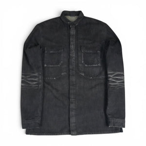 Dior SS03 Follow Me faded whiskered denim jacket