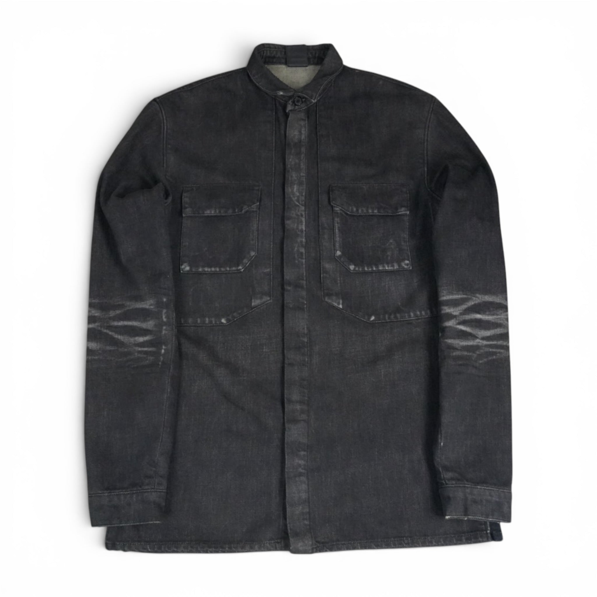 Dior SS03 Follow Me faded whiskered denim jacket