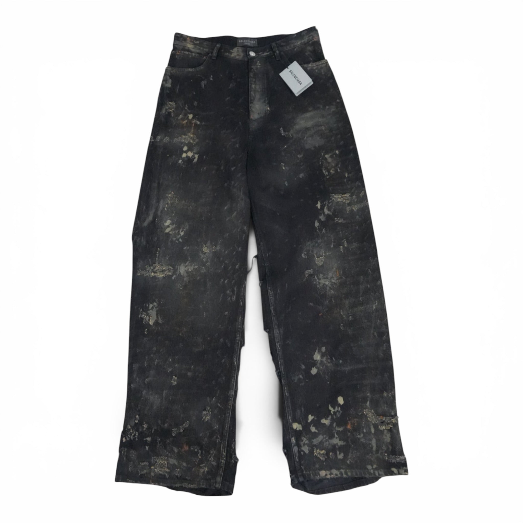 Balenciaga SS23 Mud Show super destroyed denim